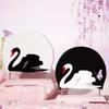 Printed Pattern Bathing Caps Plus Size Silicone Swim Cap Swimming Cap  Swimming Pool