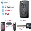Для Peugeot 207 307 308 407 607 807 Для Citroen C2 C3 C4 C5 C6 Xsara Berlingo Складной Пульт ДУ Автомобильный Ключ Корпус Чехол Обложка Hu83 Va2