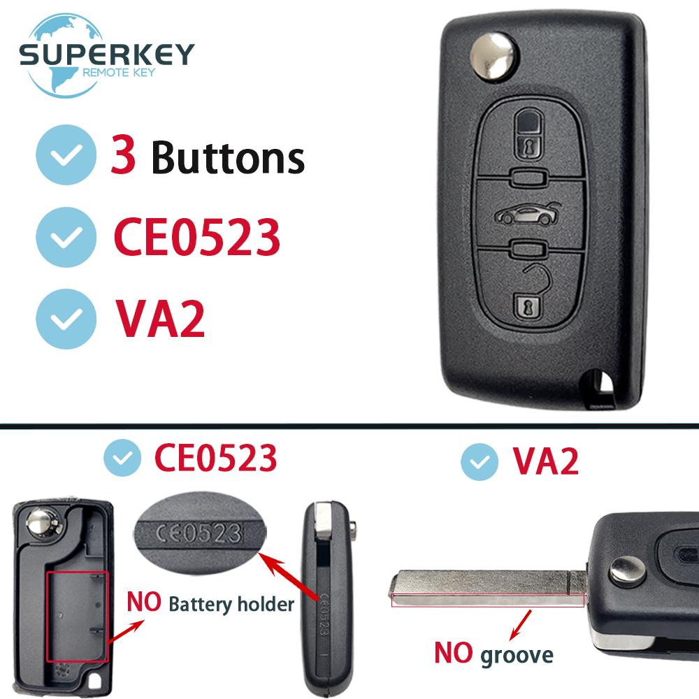 Для Peugeot 207 307 308 407 607 807 Для Citroen C2 C3 C4 C5 C6 Xsara Berlingo Складной Пульт ДУ Автомобильный Ключ Корпус Чехол Обложка Hu83 Va2