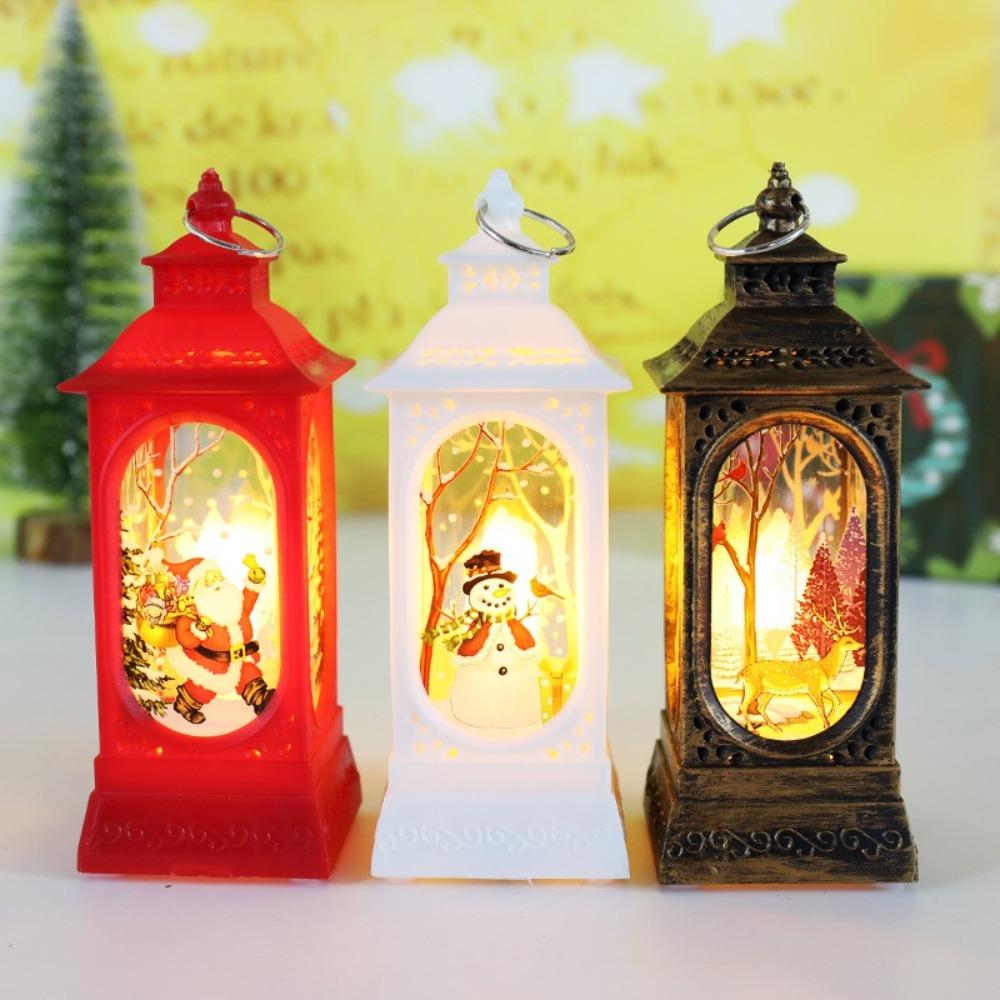 Handheld LED Lights Christmas Lantern Tabletop Decor Light Decoration Light  Christmas Decorated