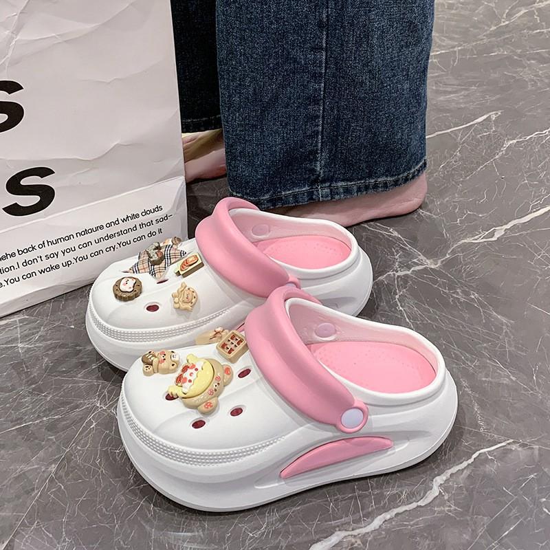 Kids Shoes Womens Thick Sole Clog Sandals Slip-On Breathable Outdoor Beach Shoe Non-Slip Comfort Casual Footwear