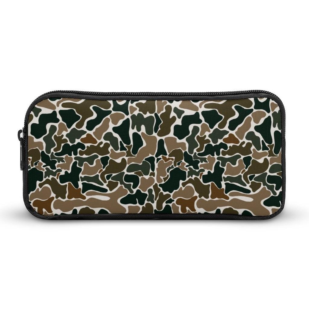 DG2-SS00038 No Moq Customization Pattern Camouflage Canvas Zipper Insulated Portable Casual China Polyester Pencil Case
