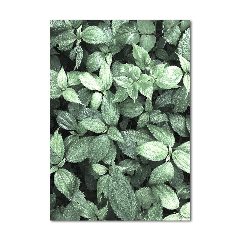 Скандинавские тропические растения, цветы, скандинавский постер, настенный художественный принт, зеленые листья, холст, картина для украшения гостиной, картина