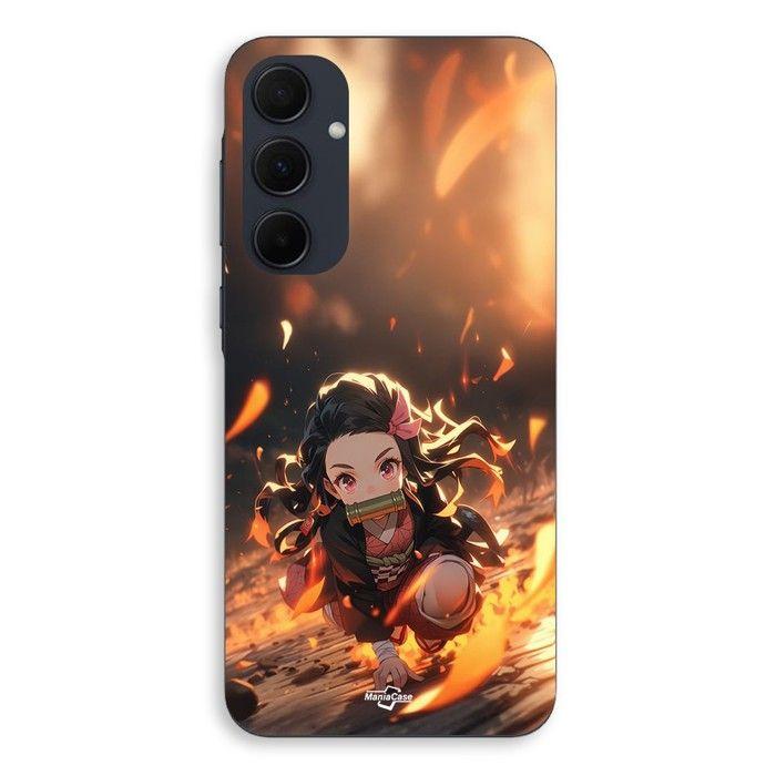 Чехол Для Samsung galaxy A35 Клинок Рассекающий Демонов Незуко 3D арт аниме Манга Maniacase
