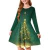 Girls' Princess Dress - Long Sleeve A-Line T-Shirt Dress Christmas Day