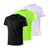 3PCS/Set Men's Casual Breathable Quick-Dry Short Sleeve Sports T-Shirts