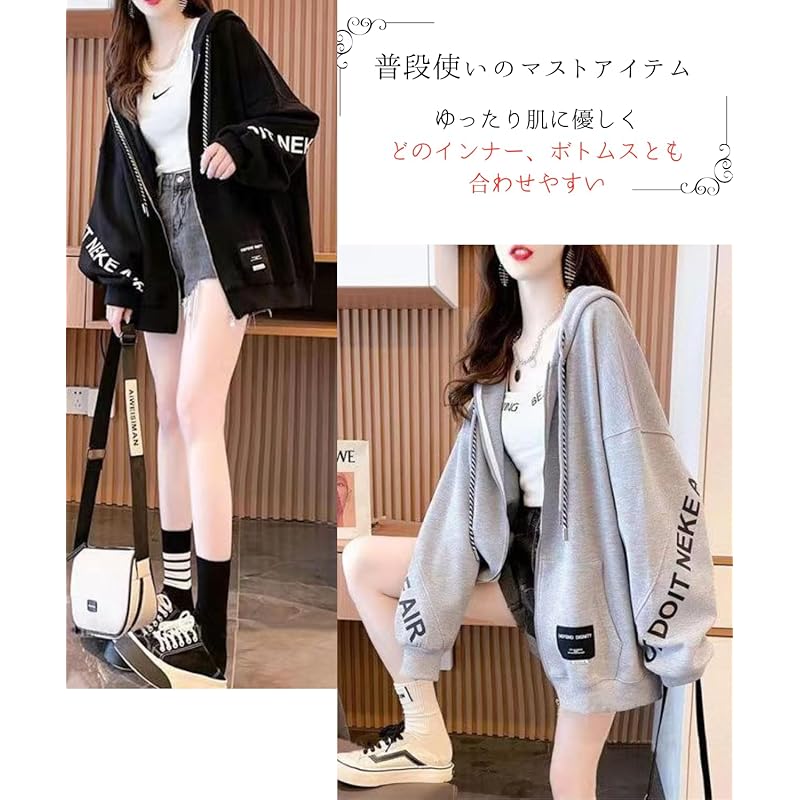 [Dep Club] привлекательная толстовка с капюшоном для женщин Расслабляющая тонкая свободная толстовка с капюшоном на молнии Южная Корея Красивая женская толстовка с капюшоном свободные женские топы с капюшоном на молнии весна Весна