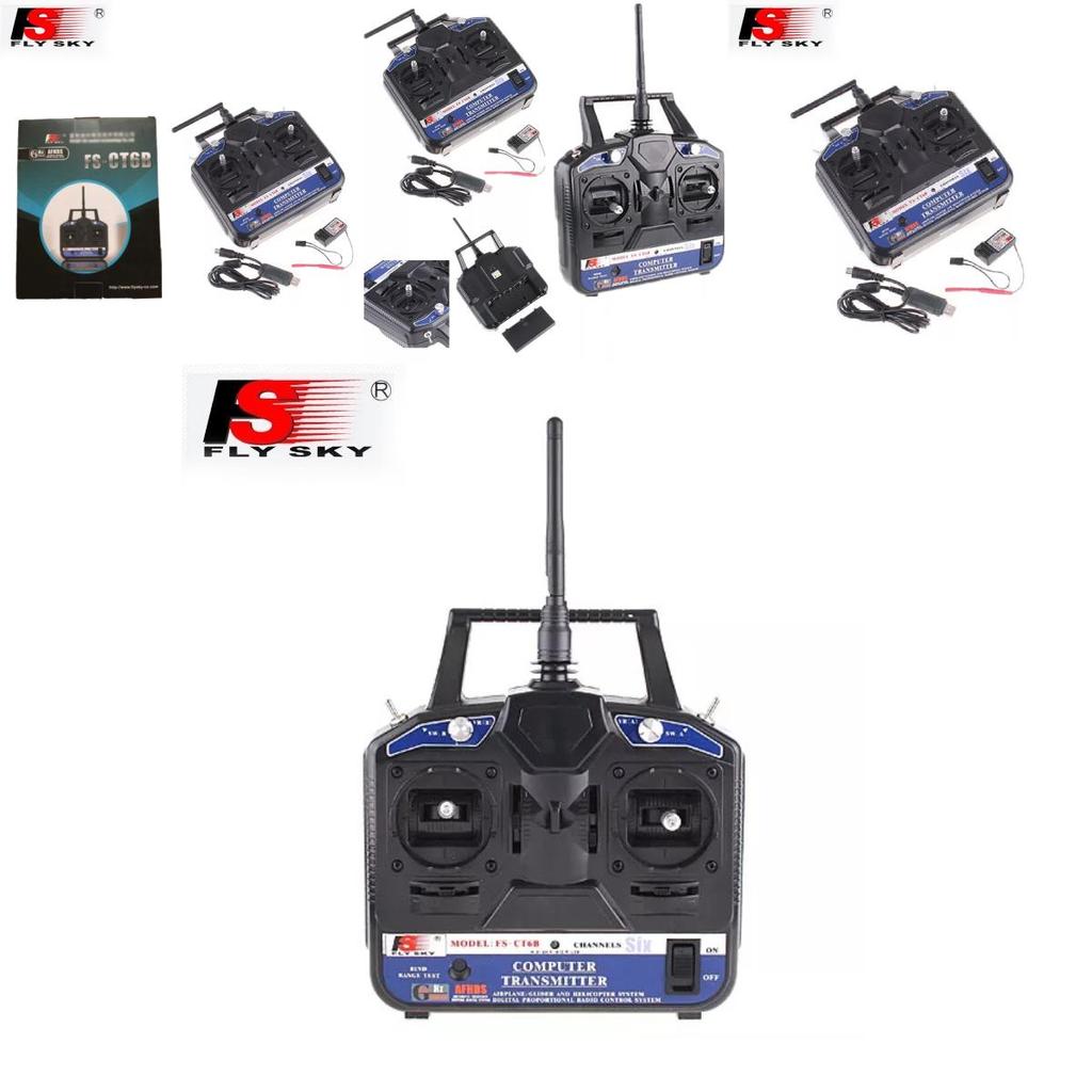 Flysky Fs-ct6b 2.4g Six Channel Remote Control Helicopter With Receiver For All Ages