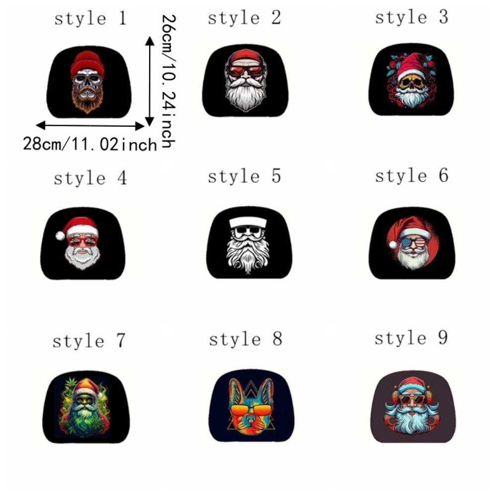 2PCS Cartoon Car Headrest Cover Print Pattern Seat Headrest Protectors  Car Seat
