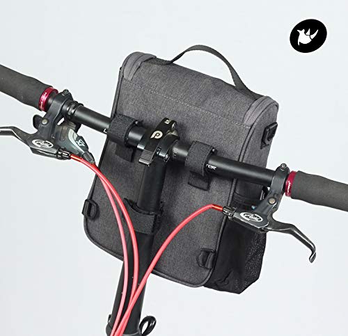 Rhinowalk Bicycle Front Bag, Handlebar Bag, Frame Bag, and Side Bag (Gray)