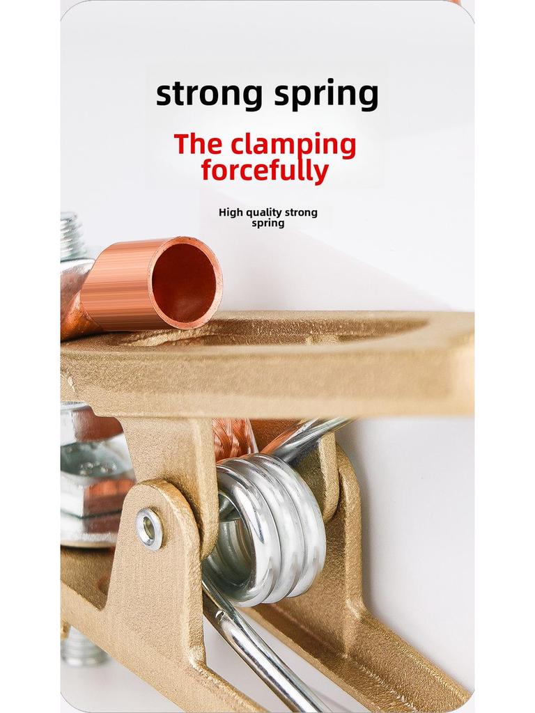 Заземляющий зажим А-образной формы из цельной меди для электросварочных аппаратов и аппаратов аргонодуговой сварки