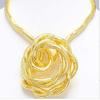 Gold Color Flexible Choker Alloy Dragon Necklace Bendable Snake Necklace  Jewelry Accessories