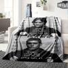Mugshot Men Four Seasons Blanket Customized With Your Name Lightweight And Warm Perfect Gift For Home Office Camping Sofa Travel Beach Durable