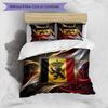 Belgium Football Printed Bedding 3 Piece Set Cozy Breathable Bed Cover Set as Housewarming Holiday Gift