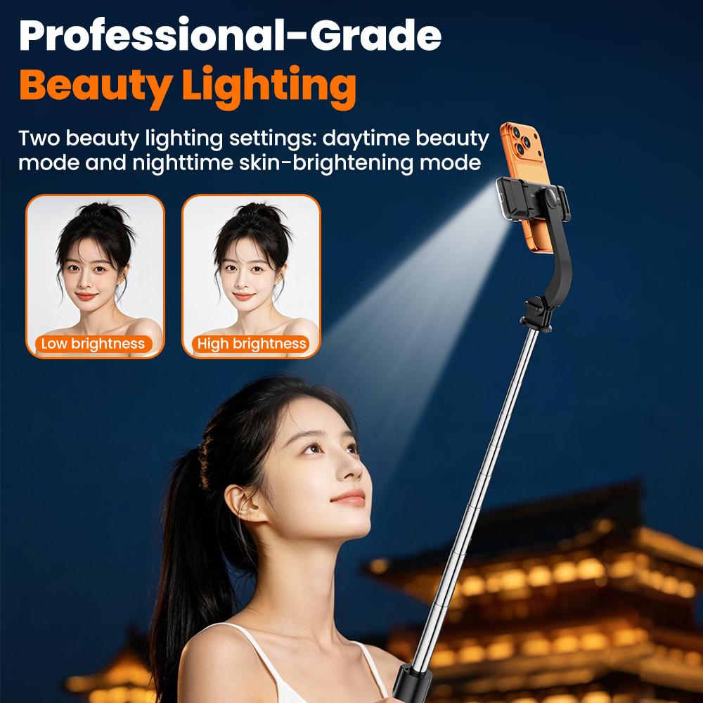 Multifunctional Selfie Stick With Light Portable Tripod Stand 360° Rotation Remote Extendable Tripod For Phones Live Streaming 7