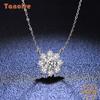 Tancision S925 стерлингового серебра Муассанит Роскошное индивидуальное ожерелье с подвеской женское классическое ожерелье прилив вечерние подарок
