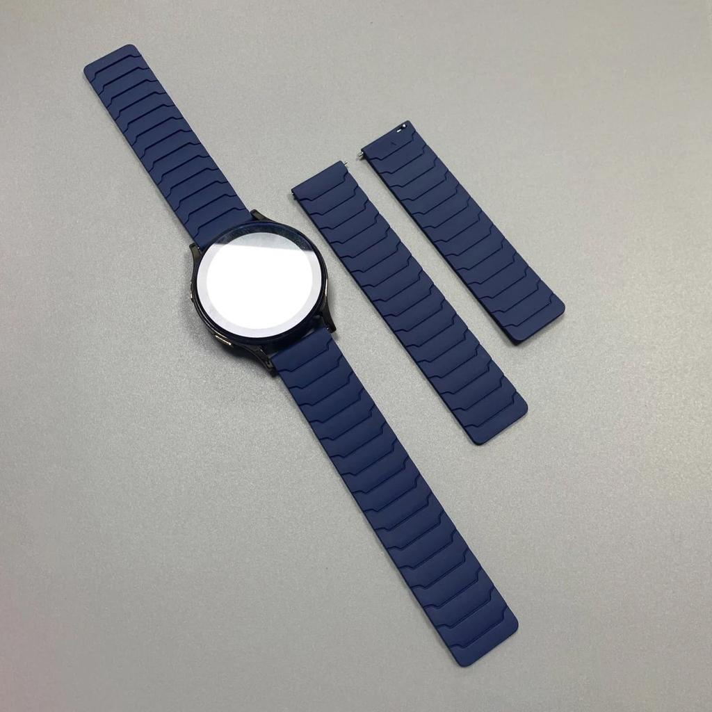 20mm 22mm Strap For Samsung Galaxy Watch 7/6/5/4/5 pro/Classic/Gear Sport Silicone Magnetic Band Replace Bracelet for HUAWEI GT5