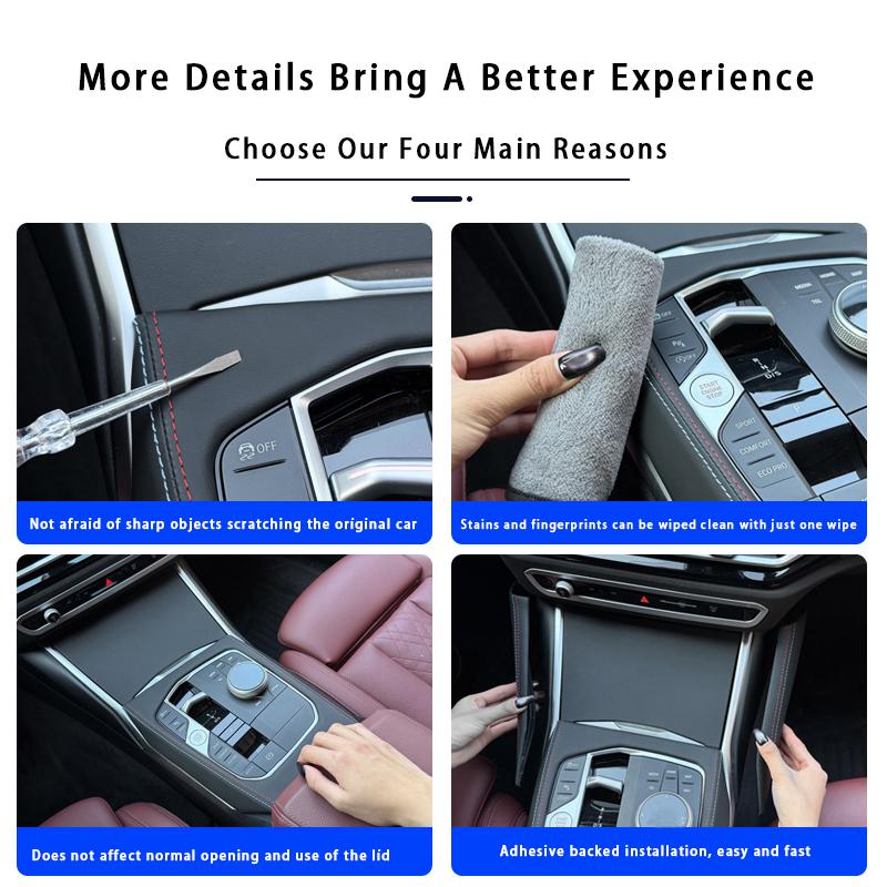 Central Control Gear Panel Trim Strip Car Gear Panel Cover Interior Kit Trim Stickers Accessoires For BMW 3 Series G20 2020-2026