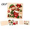 3D Felt Art Supplies DIY Christmas Magic Sticker Kit for Kids, Layered Santa & Tree Easy Crafting Box Craft Set, No Mess Peel Stick Holiday Activity,