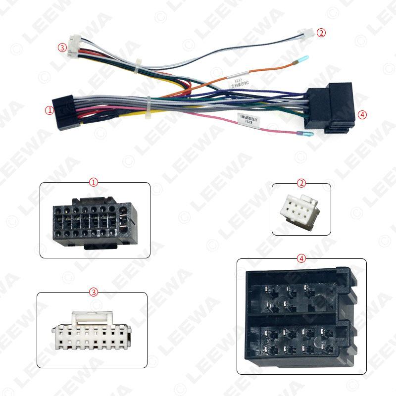 Мерседес-Бенц А-класса W169 (04-12) Android 16P Навигация с большим экраном Шнур питания + Протокольный блок