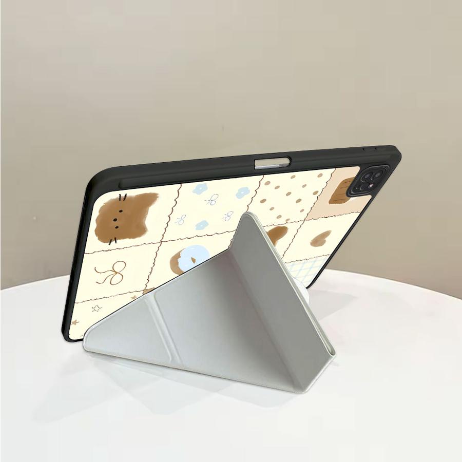 Чехол-подставка с рисунком медведя для планшета iPad Pro 11-го 10-го 9-го 8-го 7-го 12,9 дюйма Air 4 5 M3 M2 1 2 M4 11 дюймов Mini 6 7 Pro 2025