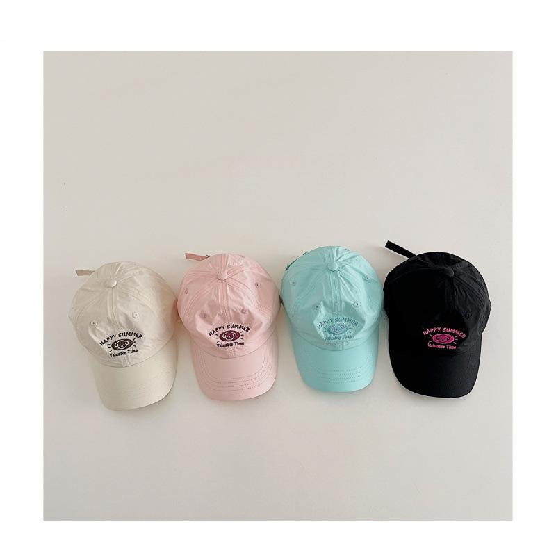 Spring And Summer Embroidery Puppy Baseball Cap Men'S And Women'S Sun Protection Versatile Quick-Drying Light Sunshade Cap