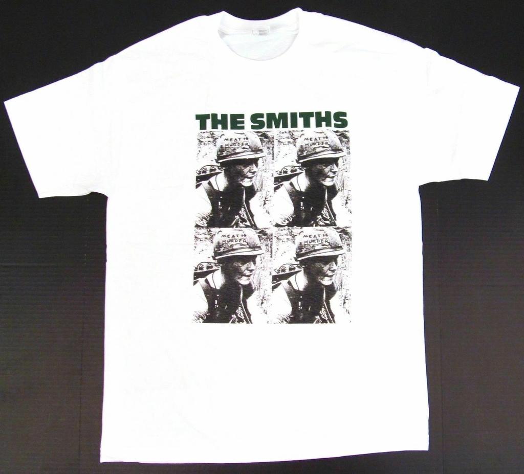 The SMITHS T-shirt Meat Is Murder Morrissey Adult Tee Men's White New
