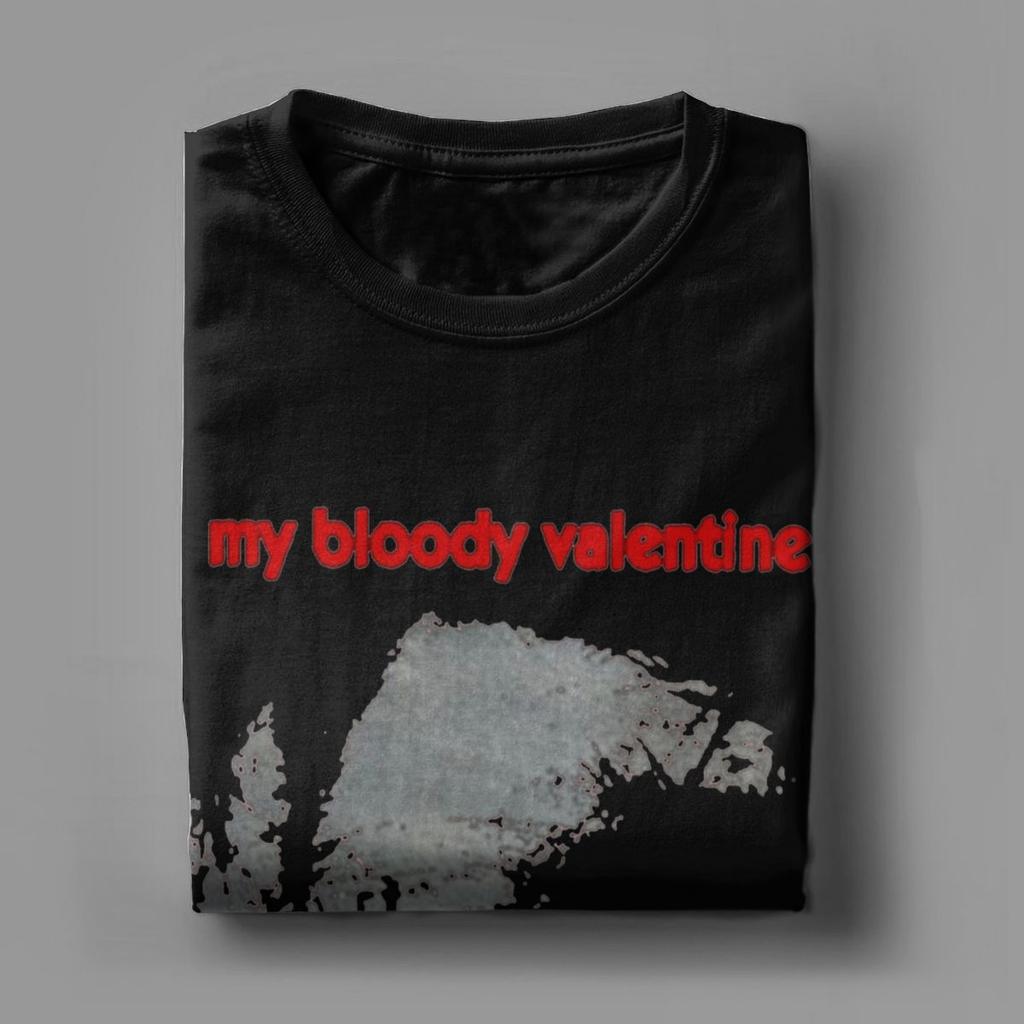 My Bloody Valentine Накорми меня своим поцелуем Мужские футболки из чистого хлопка Винтажные футболки Футболка с круглым вырезом Подарок на день рождения