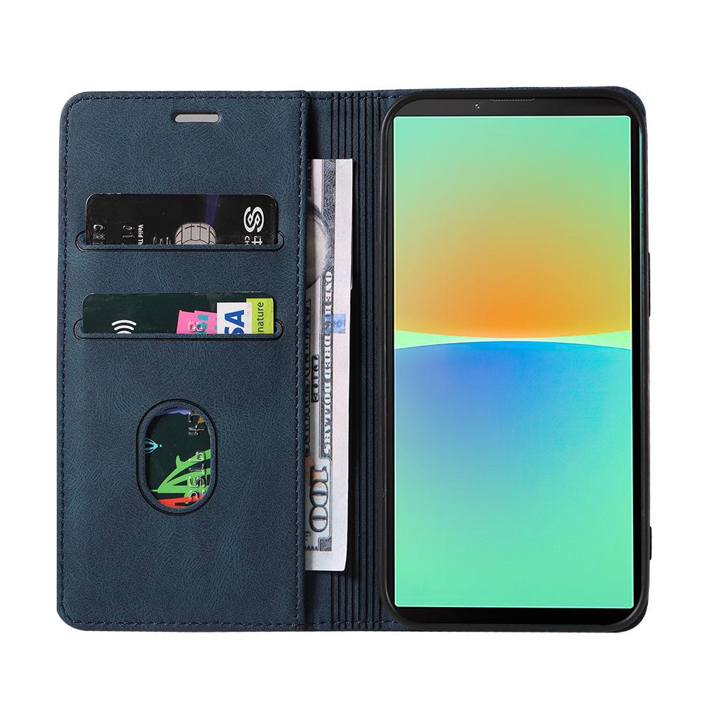 Кожаный чехол для Sony Xperia 10 IV, Ace III, XZ3 и Xperia 5 V, обеспечивающий полную защиту.