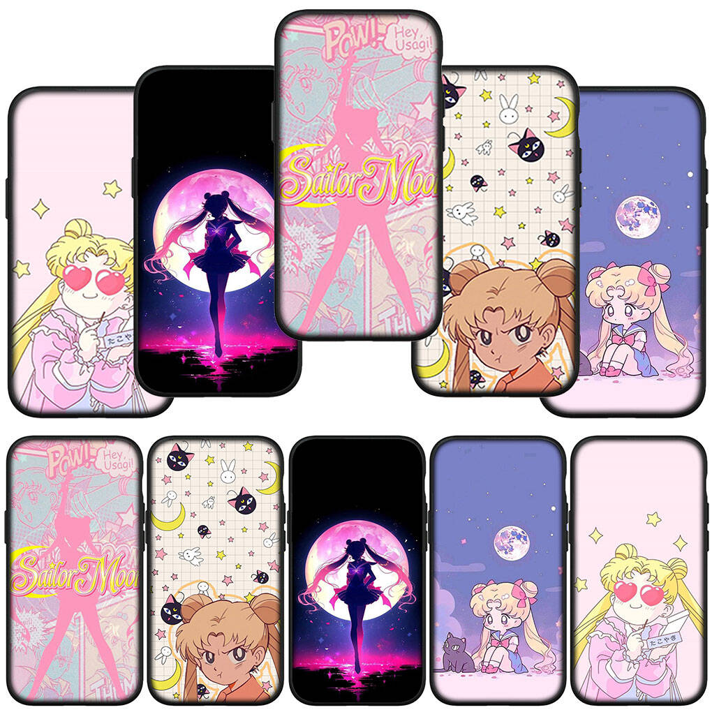 Phone Case for Samsung Galaxy S25 S23 S22 S24 Ultra FE A05 A06 A15 A16 A36 A37 A35 A54 A55 A56 A57 A25 A26 A53 A17 S9 Wallpaper Sailor Moon Girl Cover