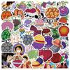10/50pcs Cartoon Pirate King Devil Fruit Stickers Gaffiti Stickers for DIY Luggage Laptop Skateboard Bicycle Stickers