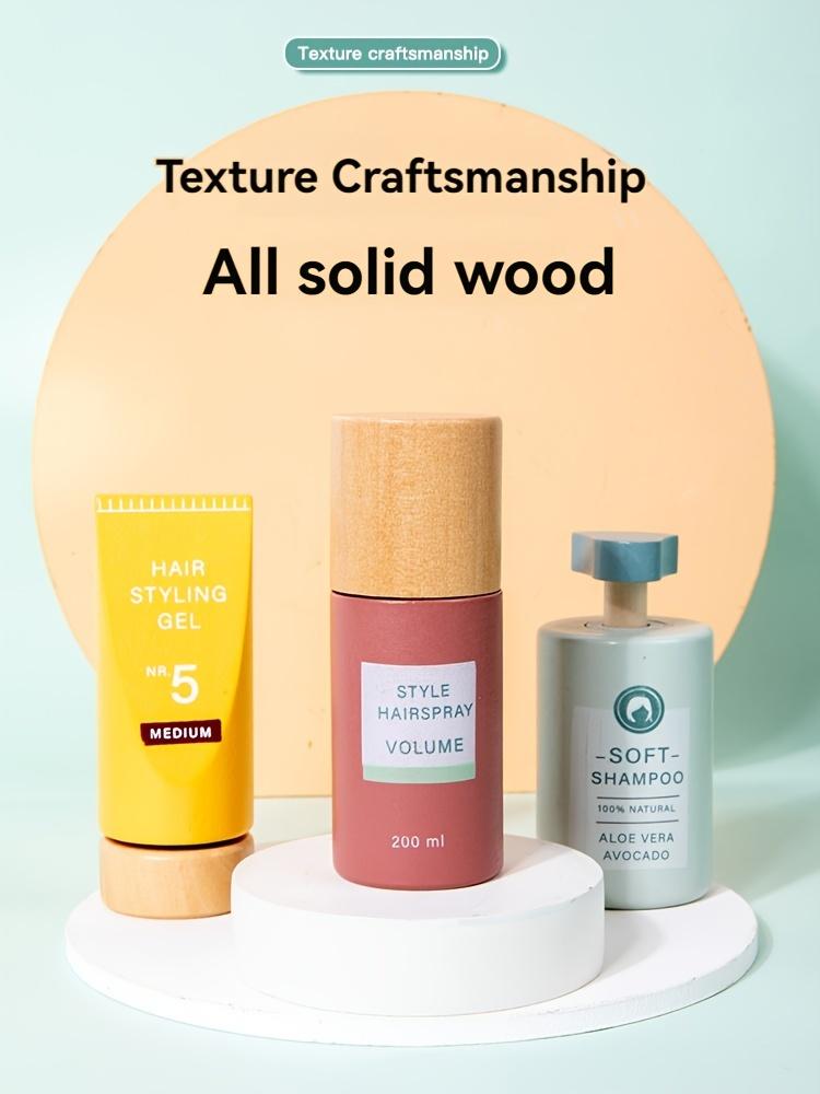 13 шт. Деревянный парикмахерский набор Набор игрушек для парикмахерской для молодежи, Деревянный набор игрушек для макияжа, Игрушка для индивидуальной прически, Набор для бритья для мальчика