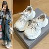 New Spring and Summer Mesh Breathable Shoes Versatile Casual Sports Shoes Platform Dad Shoes Women