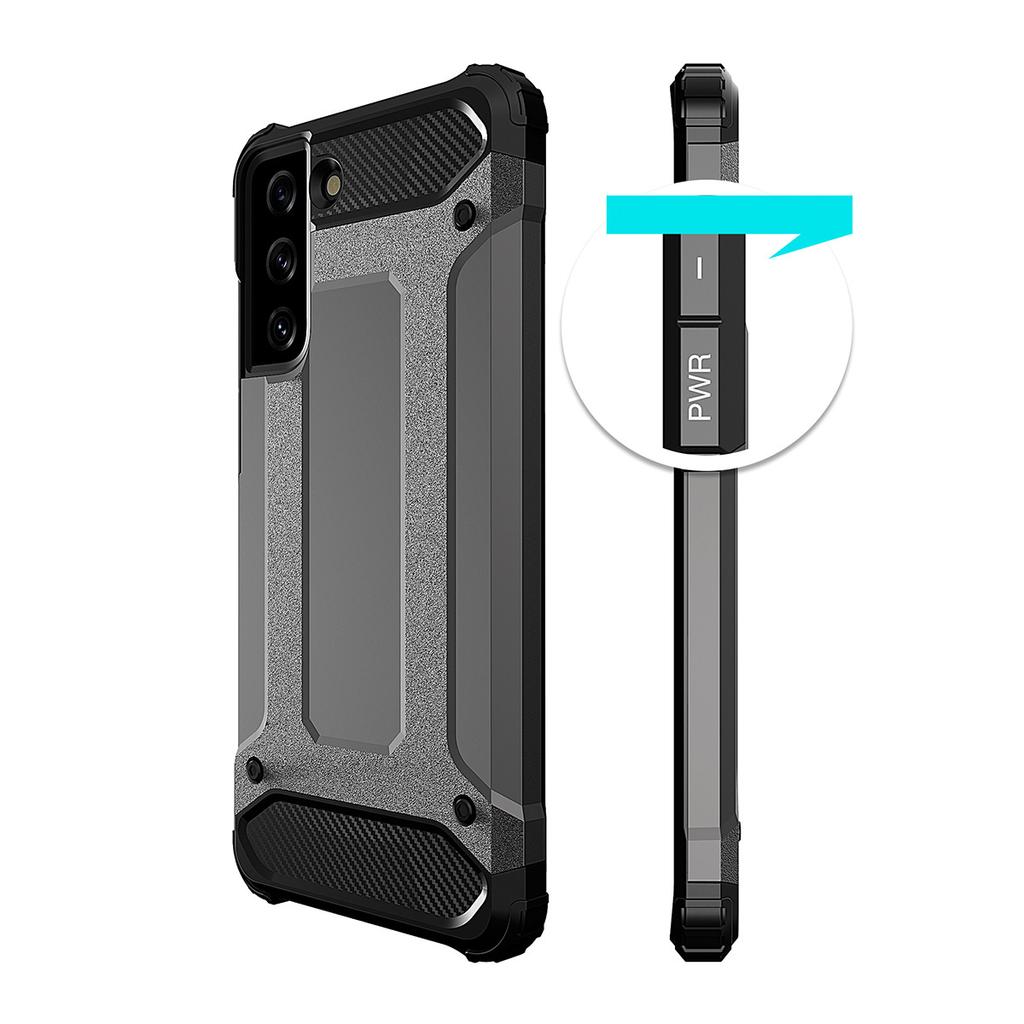 Чехол-гибрид для Samsung Galaxy S23+ — прочный синий защитный чехол от Hurtel