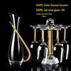 Набор декантер и бокалы для красного вина Changqi Gold Diamond с подставкой