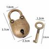 1 Set Archaize Mini with Key Lock Old Vintage Padlocks