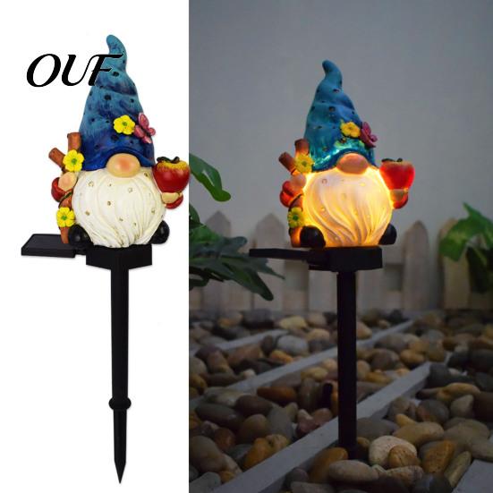 Christmas Gift for Gardeners Solar Garden Stake Light, Waterproof Outdoor LED Lamp with Warm Weather Resistant Lawn Lights Glow, Decorative Landscape
