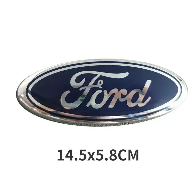 KLYE5 1Pc ABS Car Front Hood Sticker Rear Trunk Cover Badge Decal For Ford Focus Ranger Fiesta Transit Mustang Mondeo Escape Fusion