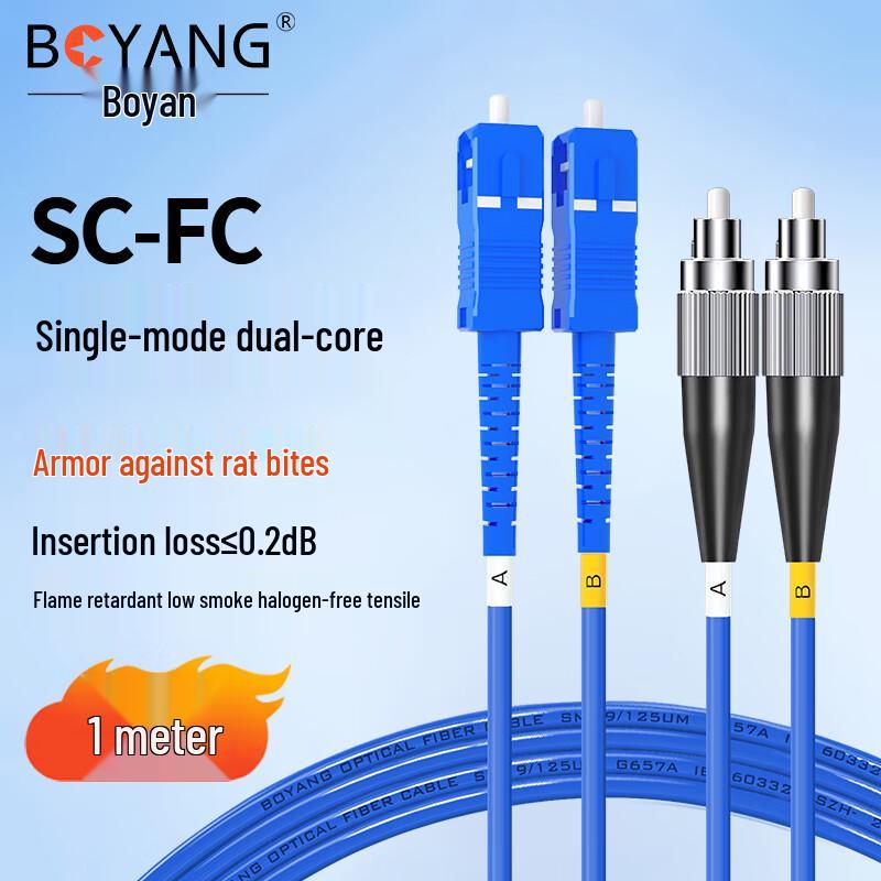 BOYANG Telecom-Grade Single-Mode Fiber Optic Patch Cable