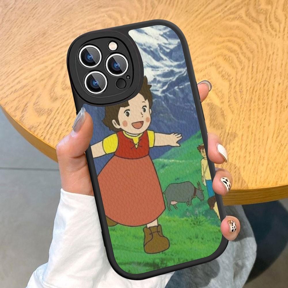 Милый чехол для телефона Heidi из твердой кожи для iPhone 14 13 12 Mini 11 14 Pro Max Xs X Xr 7 8 Plus Fundas