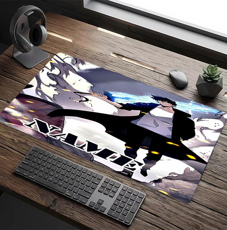 Customizable Name Solo Leveling Pattern Gaming Mouse Pad-Non Slip Rubber Base,Perfect Gamers,Esports,Ideal Gift Gaming Enthusiasts