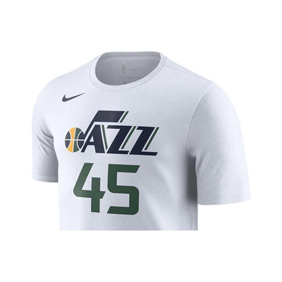 Nike Быстросохнущая баскетбольная футболка NBA, Jazz Team, Mitchell No. 45 Мужской Топ Белый 870813-104