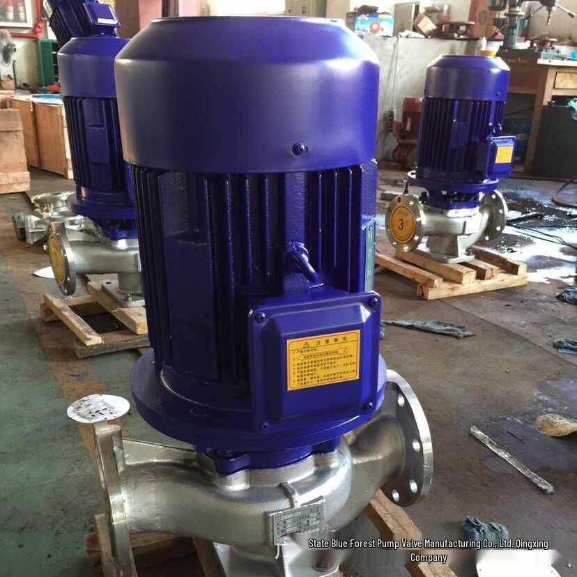 Vertical Stainless Steel Explosion-Proof Corrosion-Resistant Pipeline Centrifugal Pump IHGB65-100A