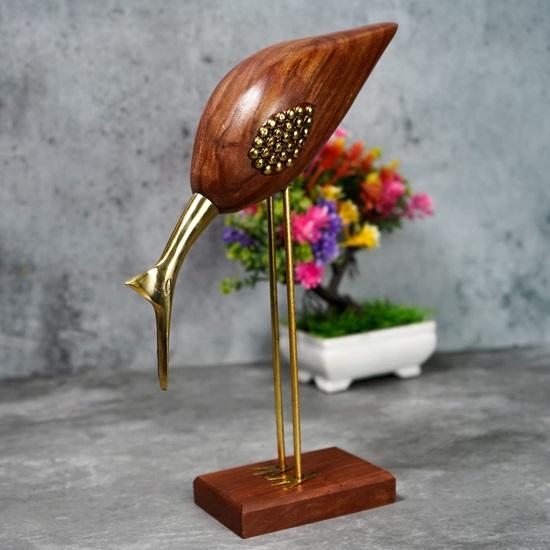 Скульптура пары лебедей Love Birds, стильный декоративный стол для домашнего офиса, дизайнерский экспонат для подарка темно-бордового цвета, набор из 2 шт.