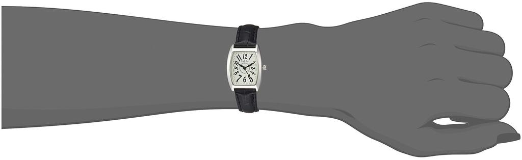 [Arias] Аналоговые часы Amalfidia с водонепроницаемым кожаным ремешком, белый циферблат, WW20029A-177, женские, черные