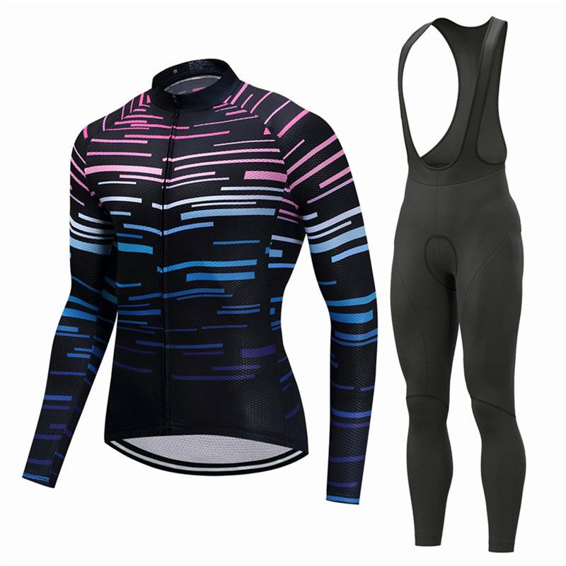 Cycling Suit Spring and Autumn Long Sleeve Suit Men's Mountain Bike Equipment Cycling Suit Suit