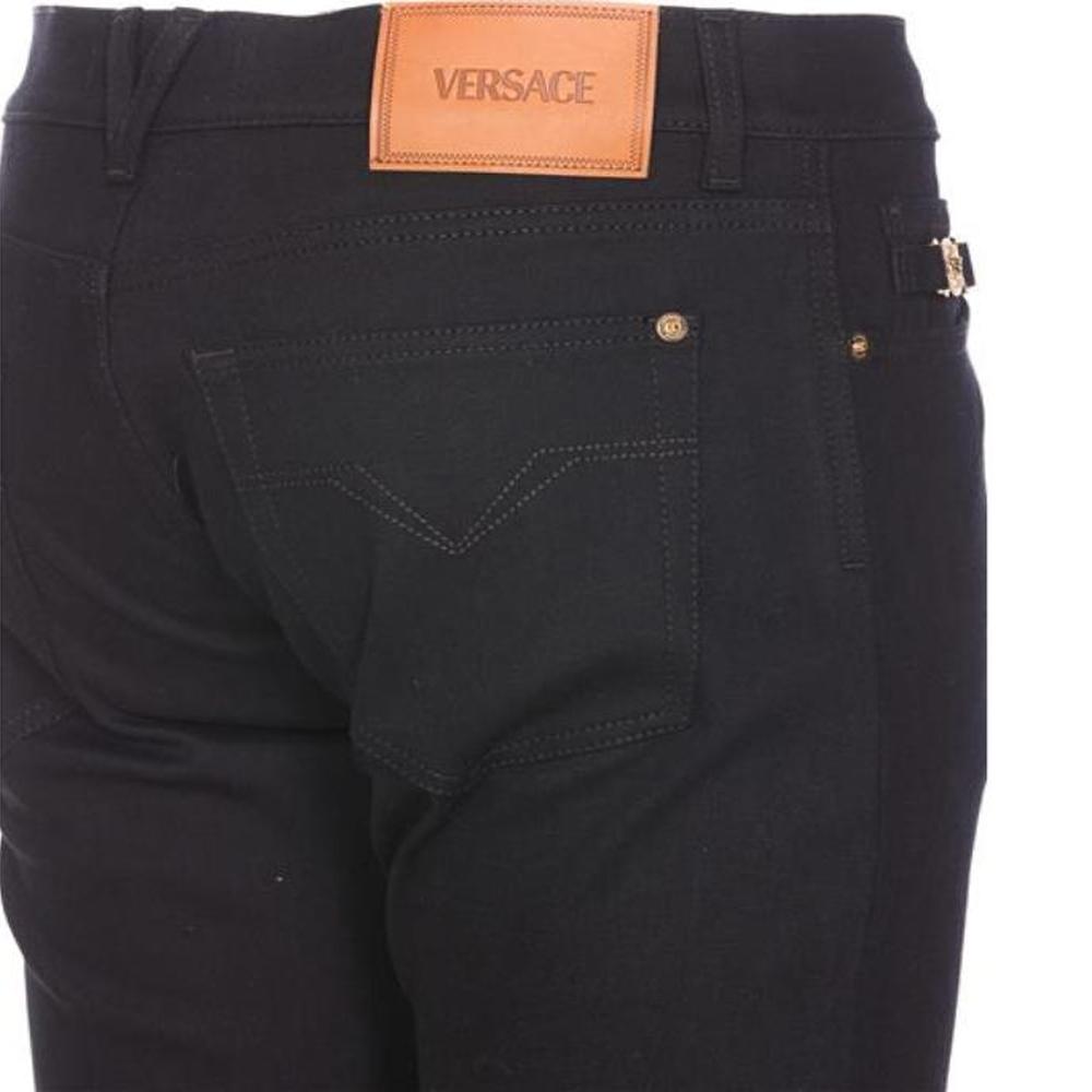 VERSACE JEANS COUTURE Logo Patch Skinny Trousers 1011693-1A11928-1D040