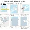 Reusable Static Cling Film Window Privacy Glass Sticker Adhesive-Free Opaque Decal Retro Colored Decor Easy Care for Bathrooms and Bedrooms