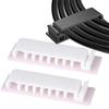 2/4PCS 8 Slots Self-Adhesive Cable Organizer Clips Wire Holder for Office TV PC Ethernet Under Desk USB Cord Management