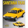 1/32 Volkswagen Santana Такси Металлическая Литая Модель Автомобиля Домашний Декор и Коллекционные Предметы Хобби Дисплей Украшения Праздничный Подарок